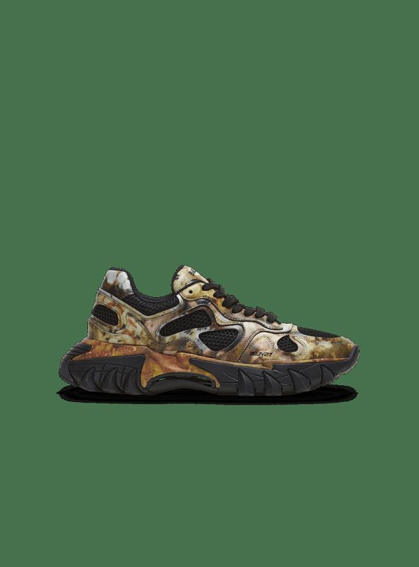 Men's Balmain B-East In Printed Leather And Mesh Sneakers Multicolor | USA kiyrrHu5