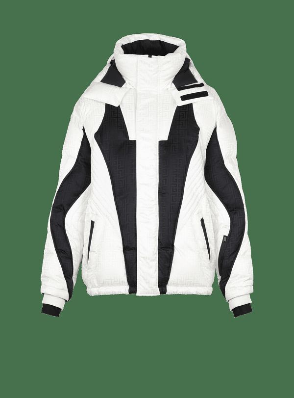 Men's Balmain X Rossignol-Monogram Ski Jackets White | USA triQ38L9