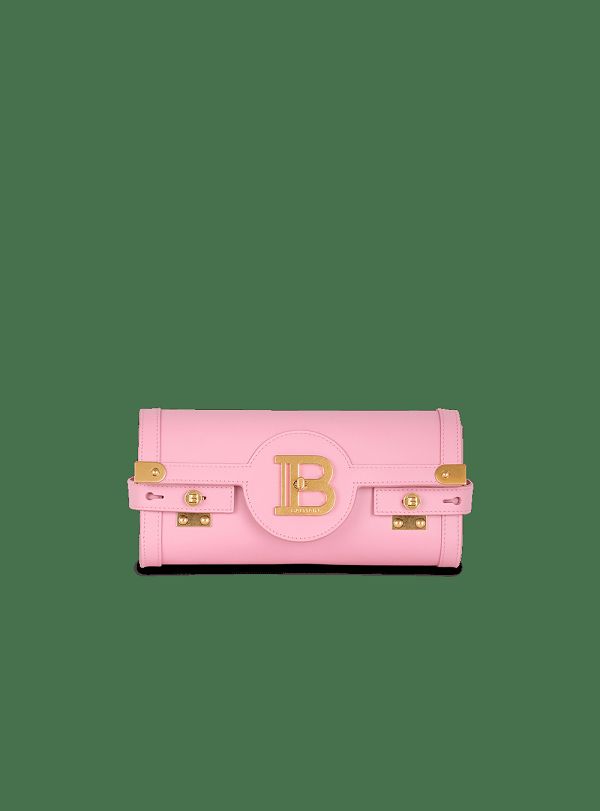 Women's Balmain Smooth Leather B-Buzz 23 Crossbody Bags Pink | USA rRawd6hm