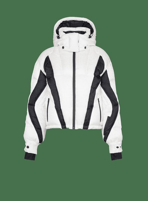 Women's Balmain X Rossignol-Monogram Ski Jackets White | USA zJOjphp6