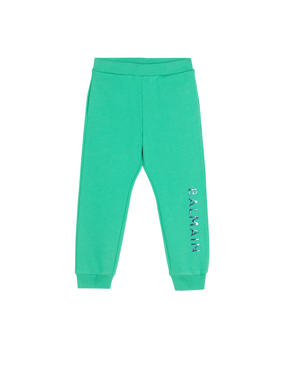 Boys\' Balmain Cotton Jogging With Logo Trousers Green | USA uYtBVoHE