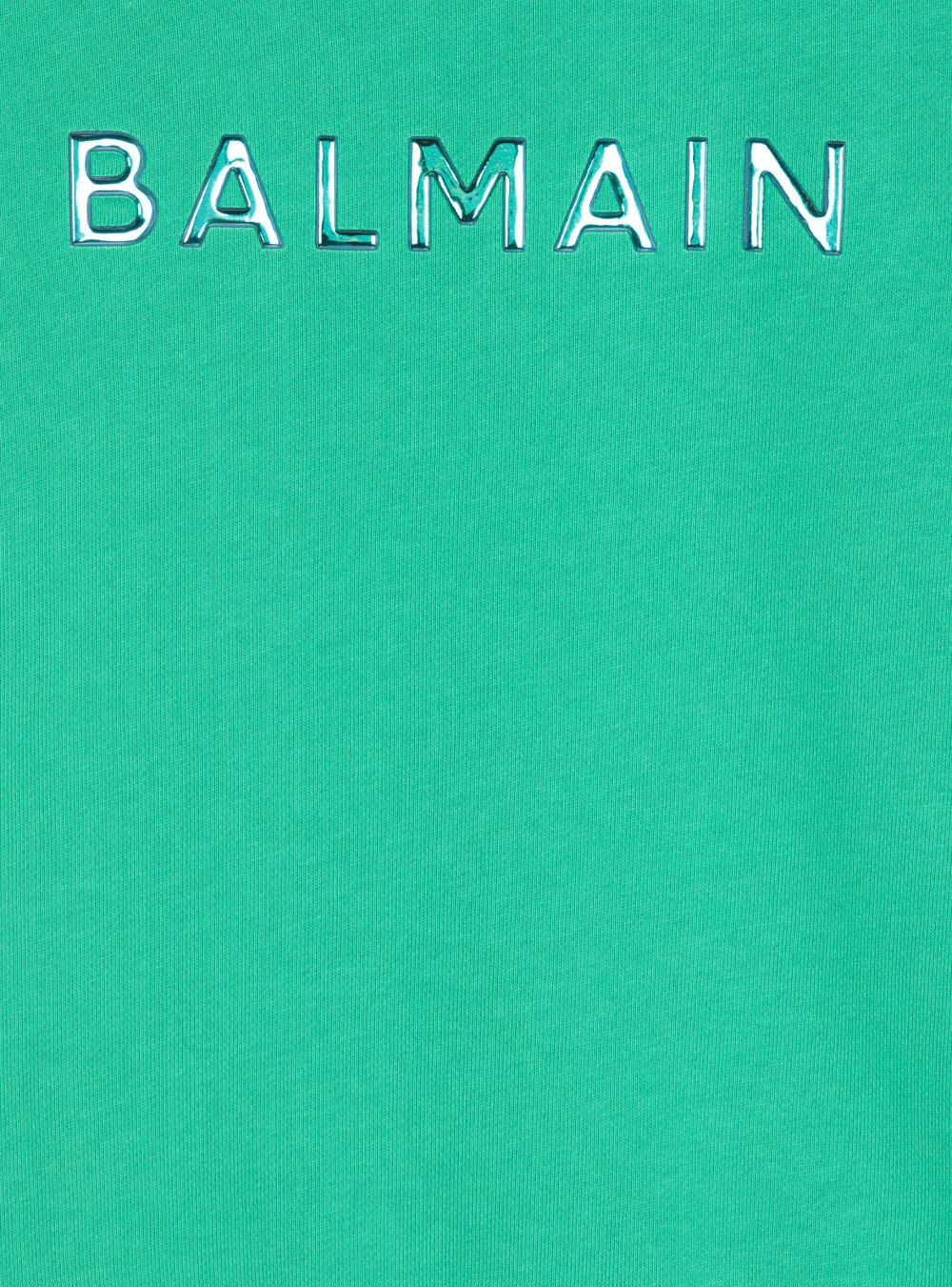 Boys' Balmain Cotton Logo Sweatshirts Green | USA 6MwFBF5U