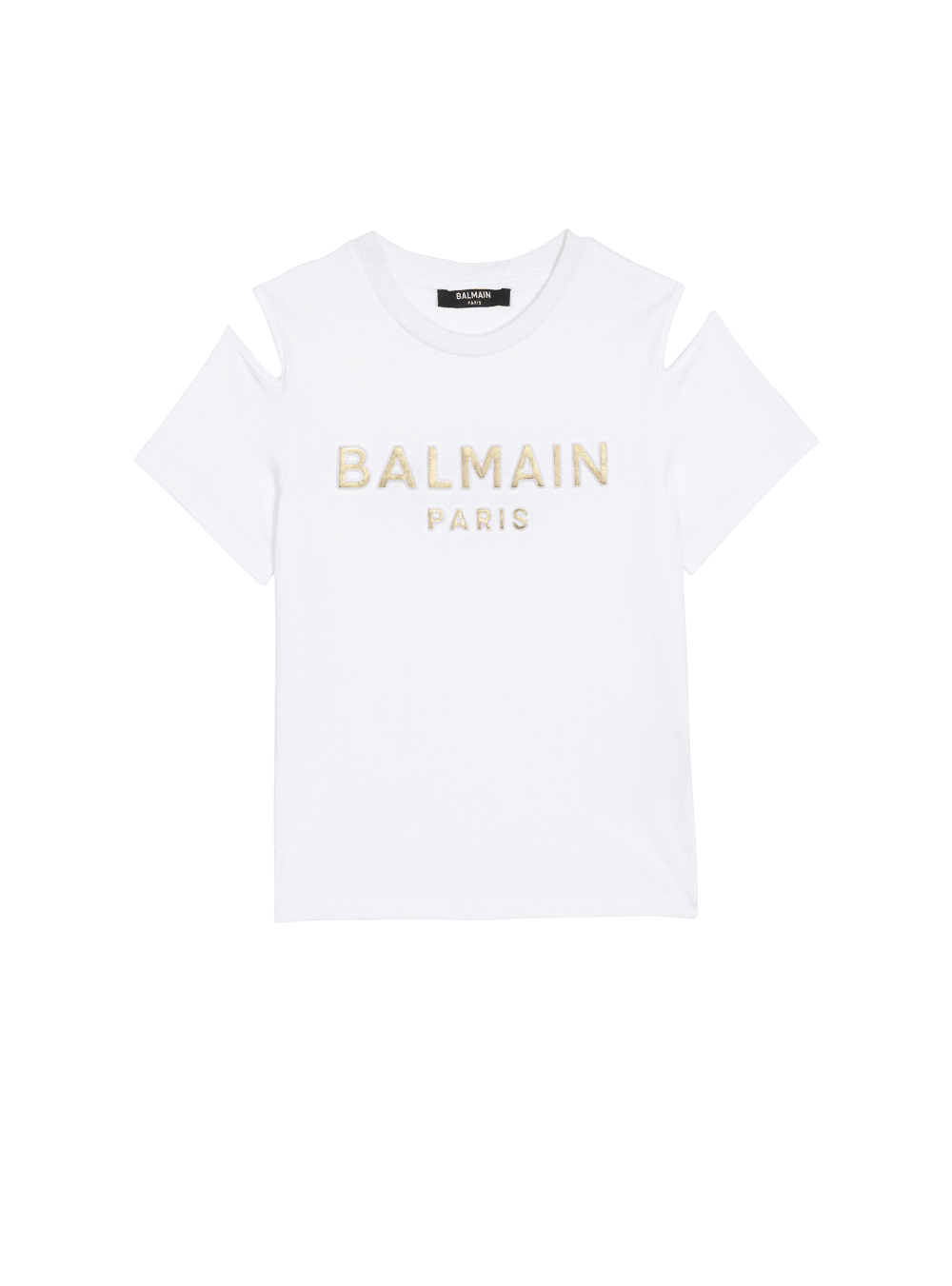 Boys\' Balmain Cotton With Logo T Shirts White | USA Cbu5m8KD