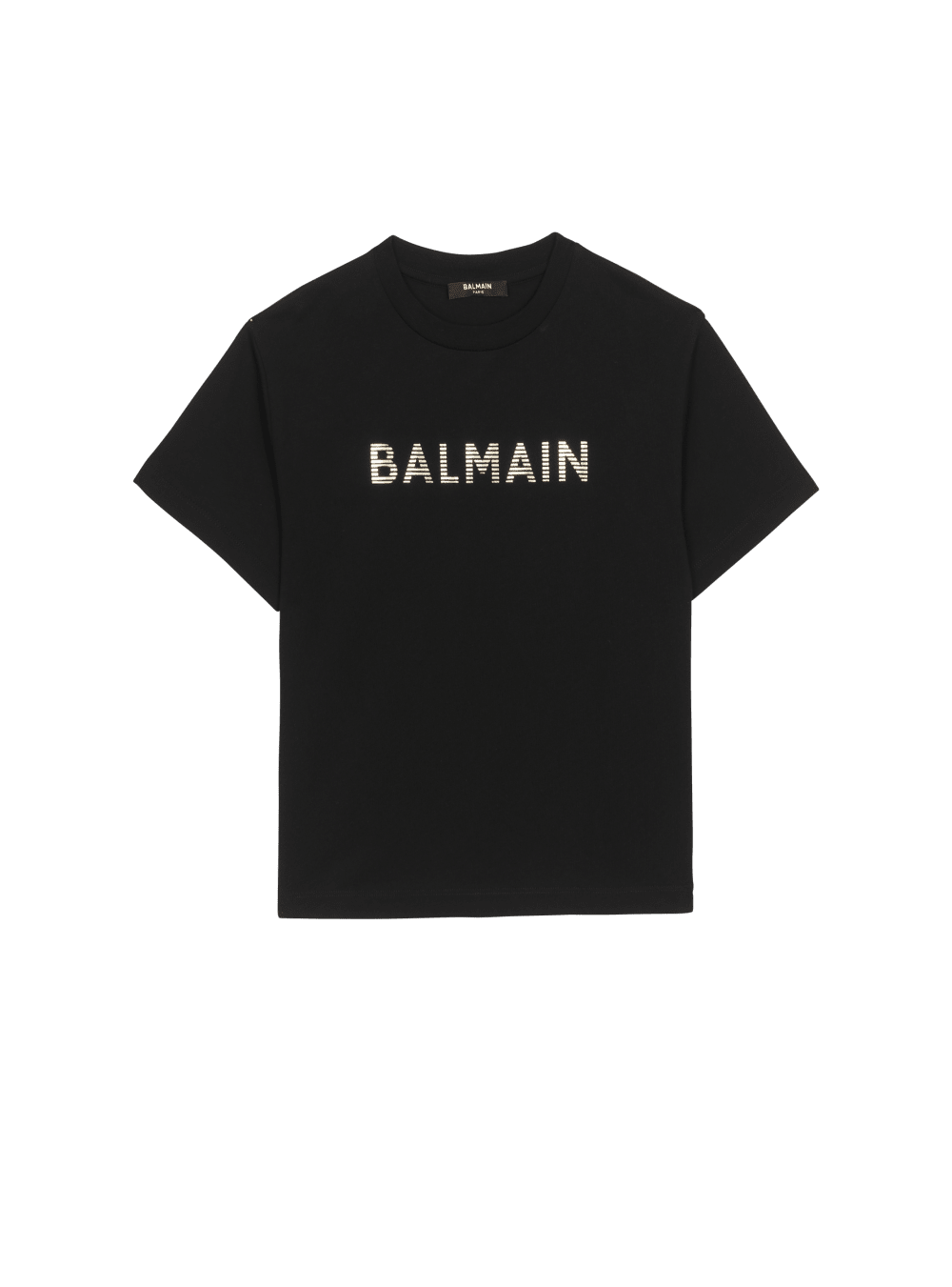 Boys\' Balmain Cotton With Logo T Shirts Black | USA UNyu2Bpr