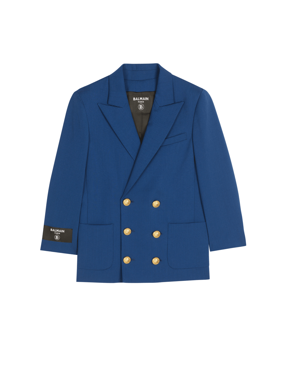 Boys\' Balmain Double-breasted Wool Jackets Navy | USA R2aDZBDp