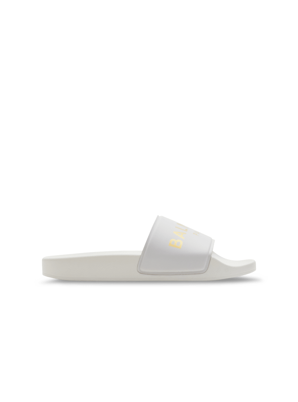 Boys\' Balmain Flat Logo Sandals White | USA LZvKnx5q