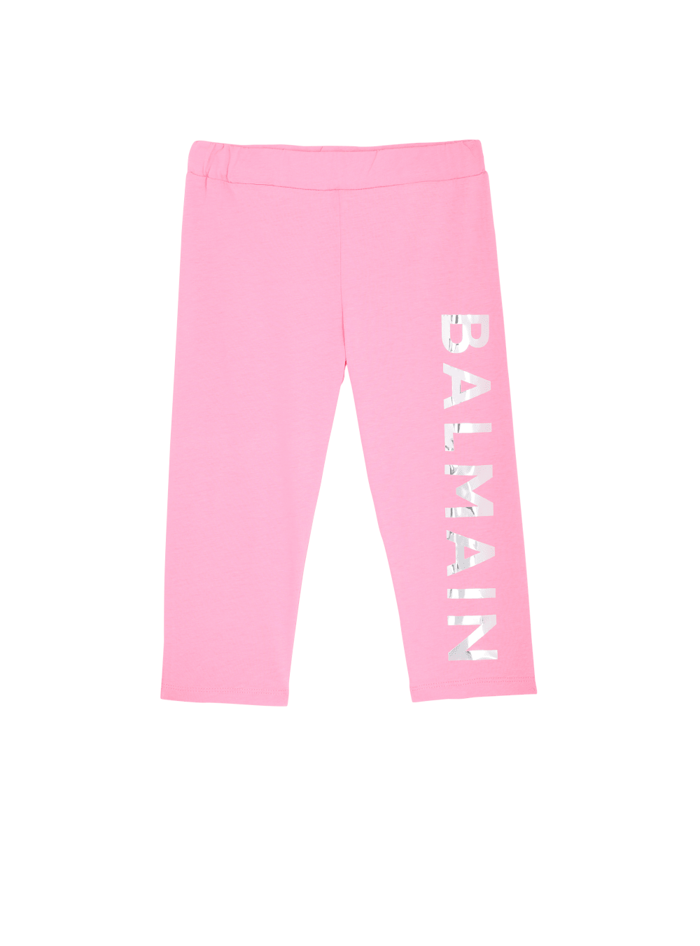 Girls\' Balmain Cotton Jogging With Logo Trousers Pink | USA 5qx7OdO4