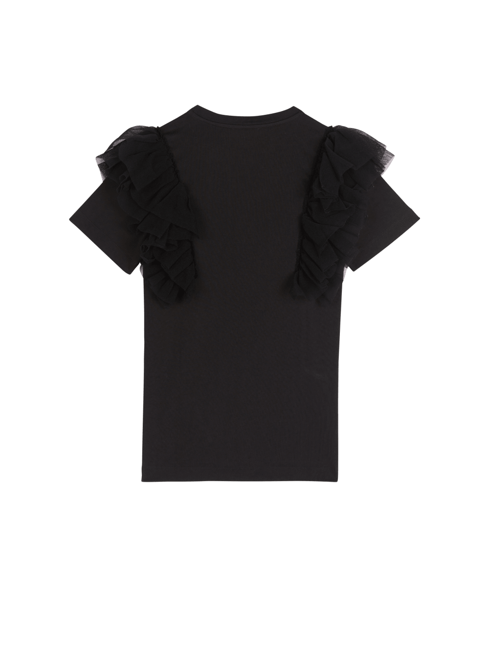 Girls' Balmain Cotton With Logo Dress Black | USA M6sR213K