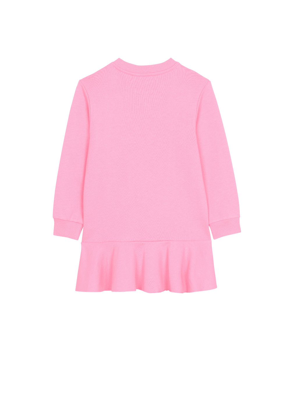 Girls' Balmain Cotton With Logo Dress Pink | USA heCexiNy