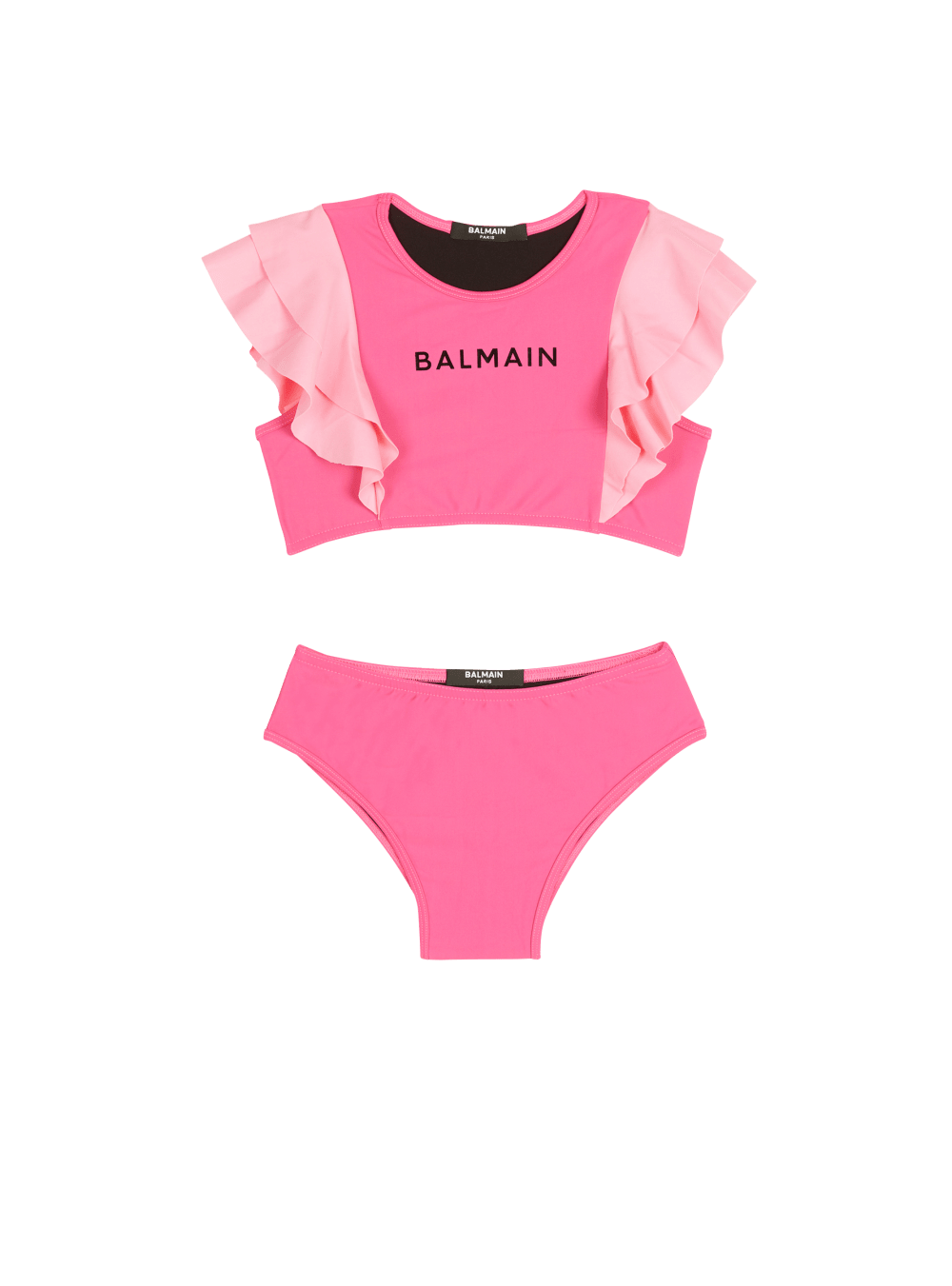 Girls\' Balmain Logo Swimsuits Pink | USA 7FsCTaUx