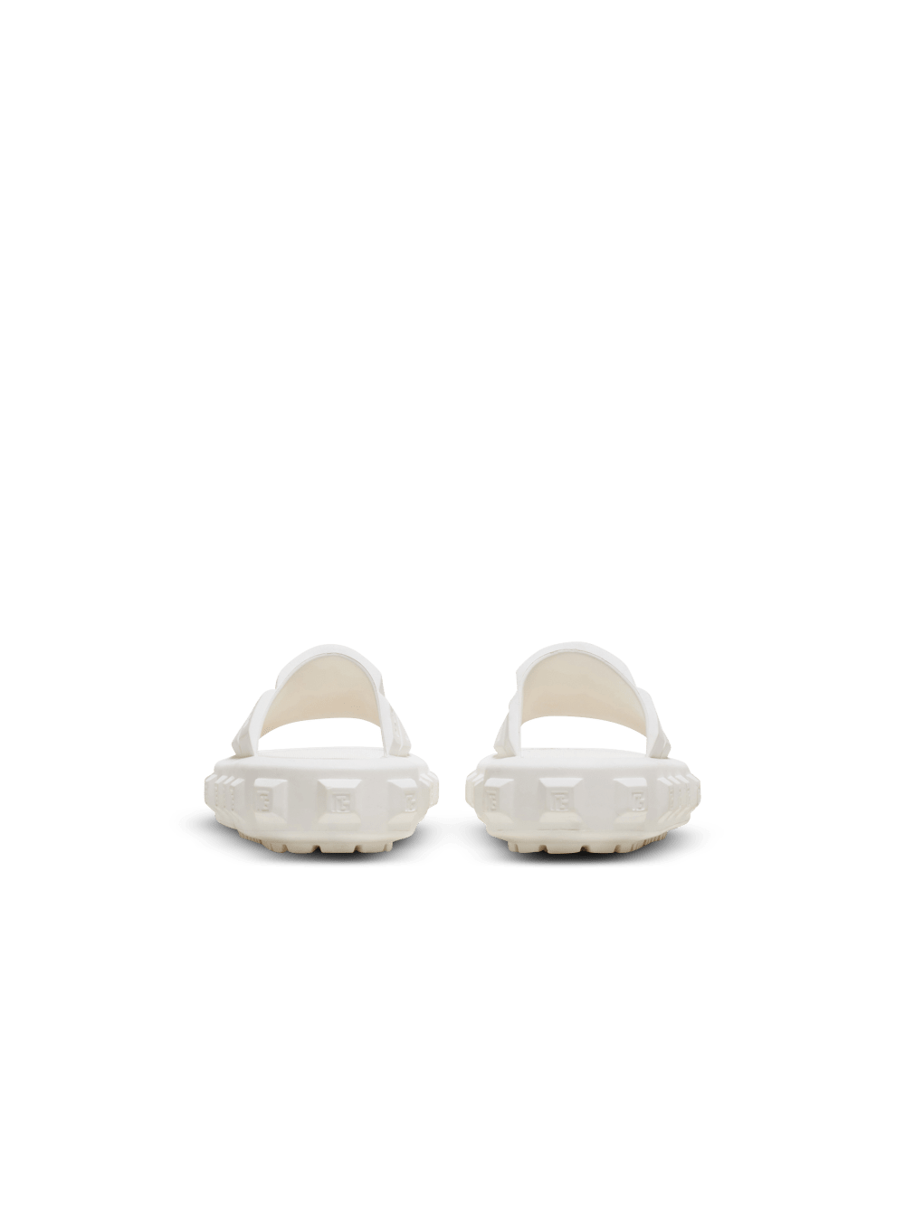 Men's Balmain Ari Flat Slides White | USA POmyYwM0