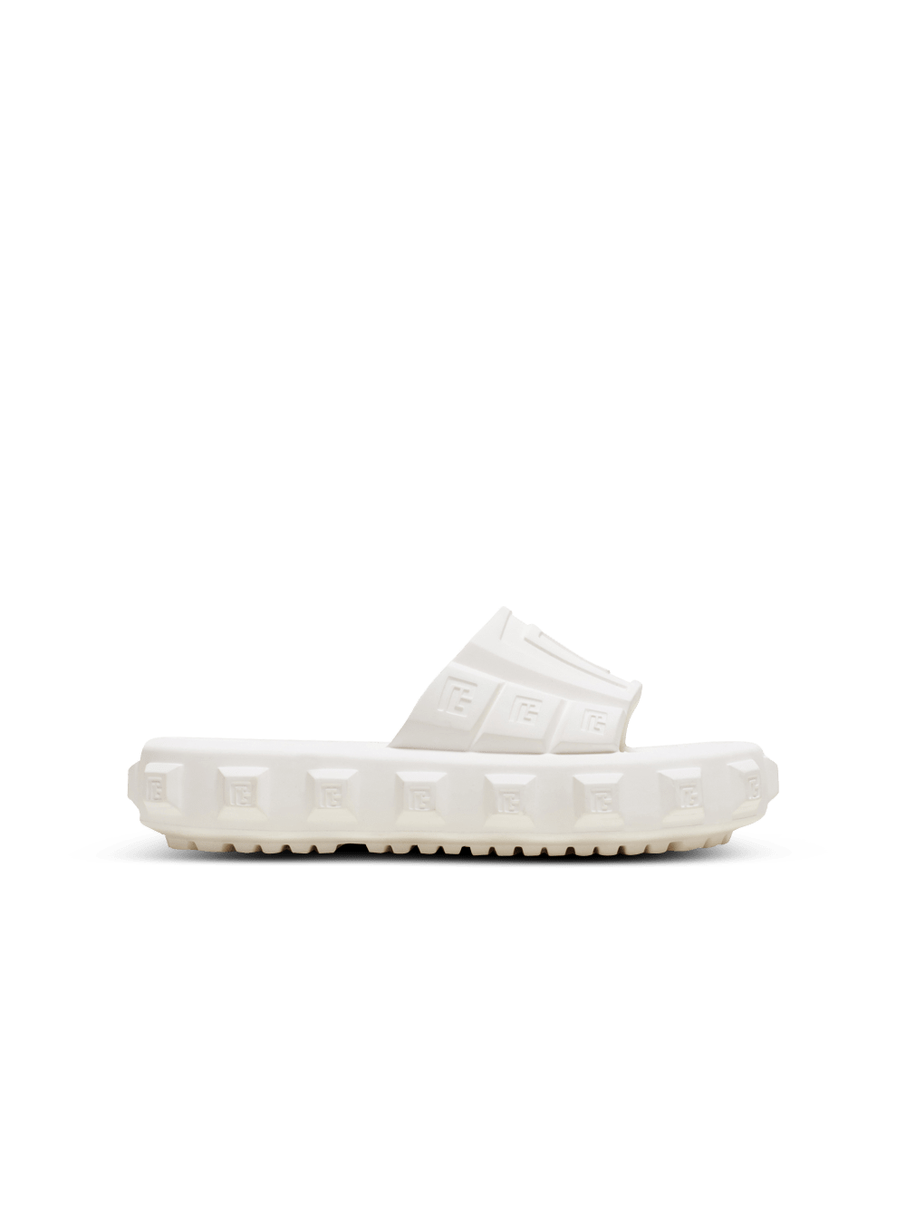 Men\'s Balmain Ari Flat Slides White | USA POmyYwM0