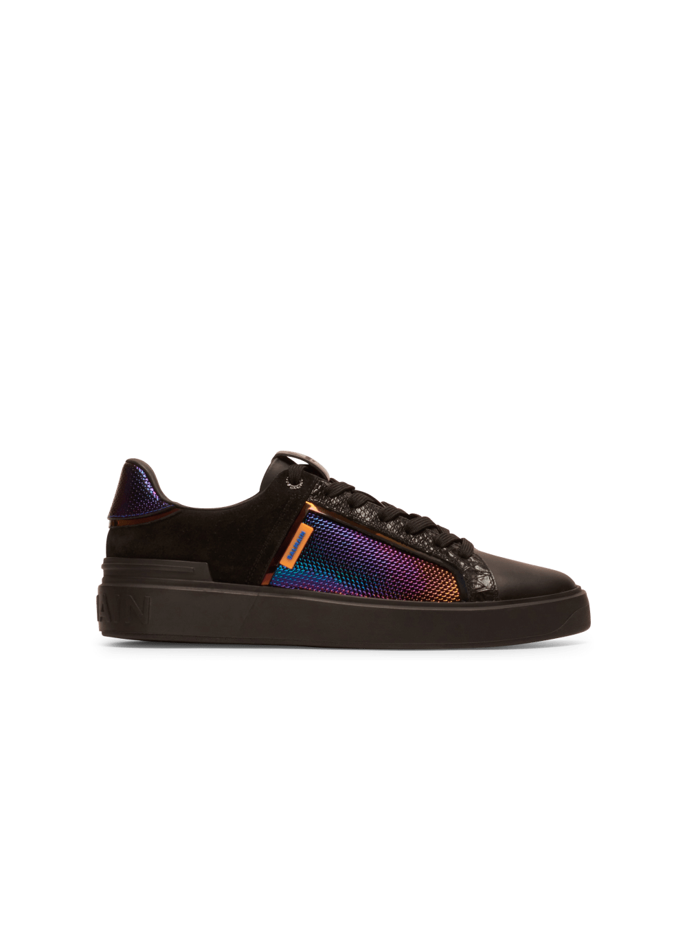 Men\'s Balmain B-Court In Python-effect Leather Sneakers Multicolor | USA vukaIGU3