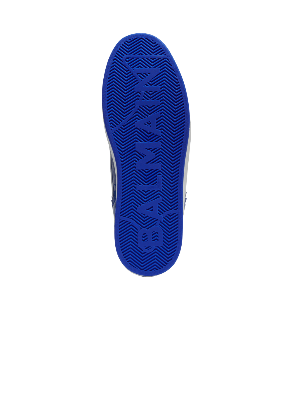 Men's Balmain B-Court Leather Sneakers Blue | USA zb724tgW