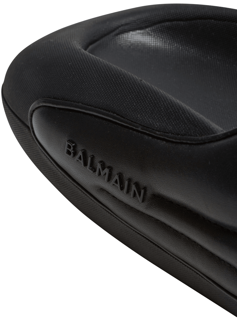 Men's Balmain B-IT Quilted Leather Slides Black | USA 7VMVstki