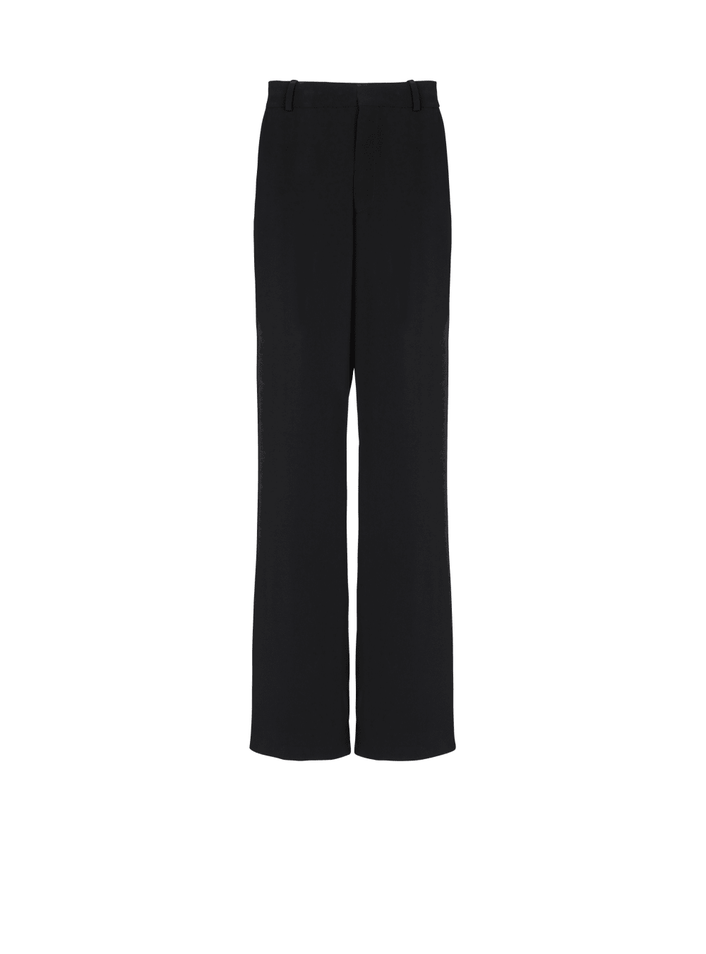 Men\'s Balmain Casual Crepe Trousers Black | USA LZQ050DV