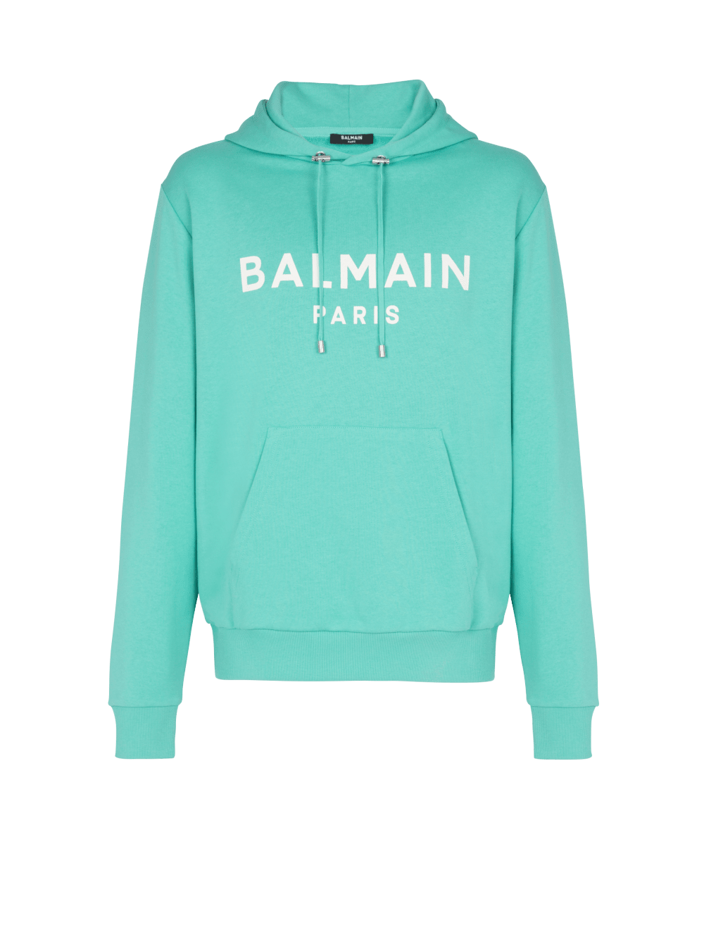 Men\'s Balmain Cotton Printed Logo Sweatshirts Blue | USA KmQ4LnI4