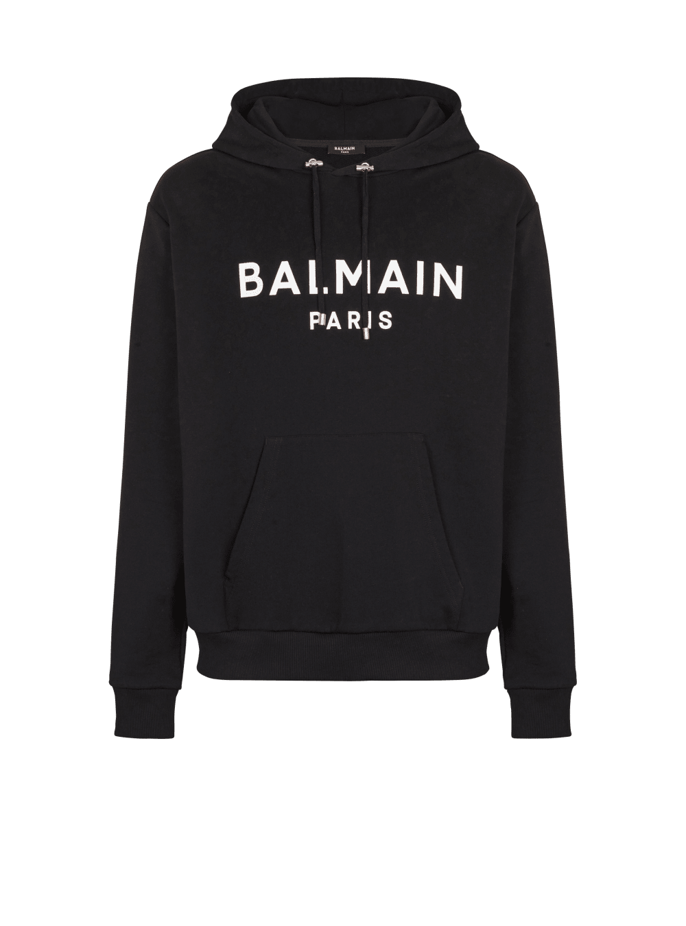 Men\'s Balmain Cotton Printed Logo Sweatshirts Black | USA mxnp6yCK