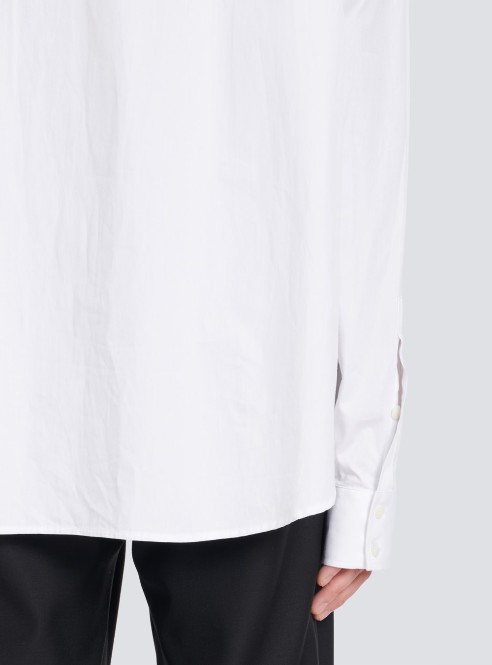 Men's Balmain Cotton Shirts White | USA wWHns08t