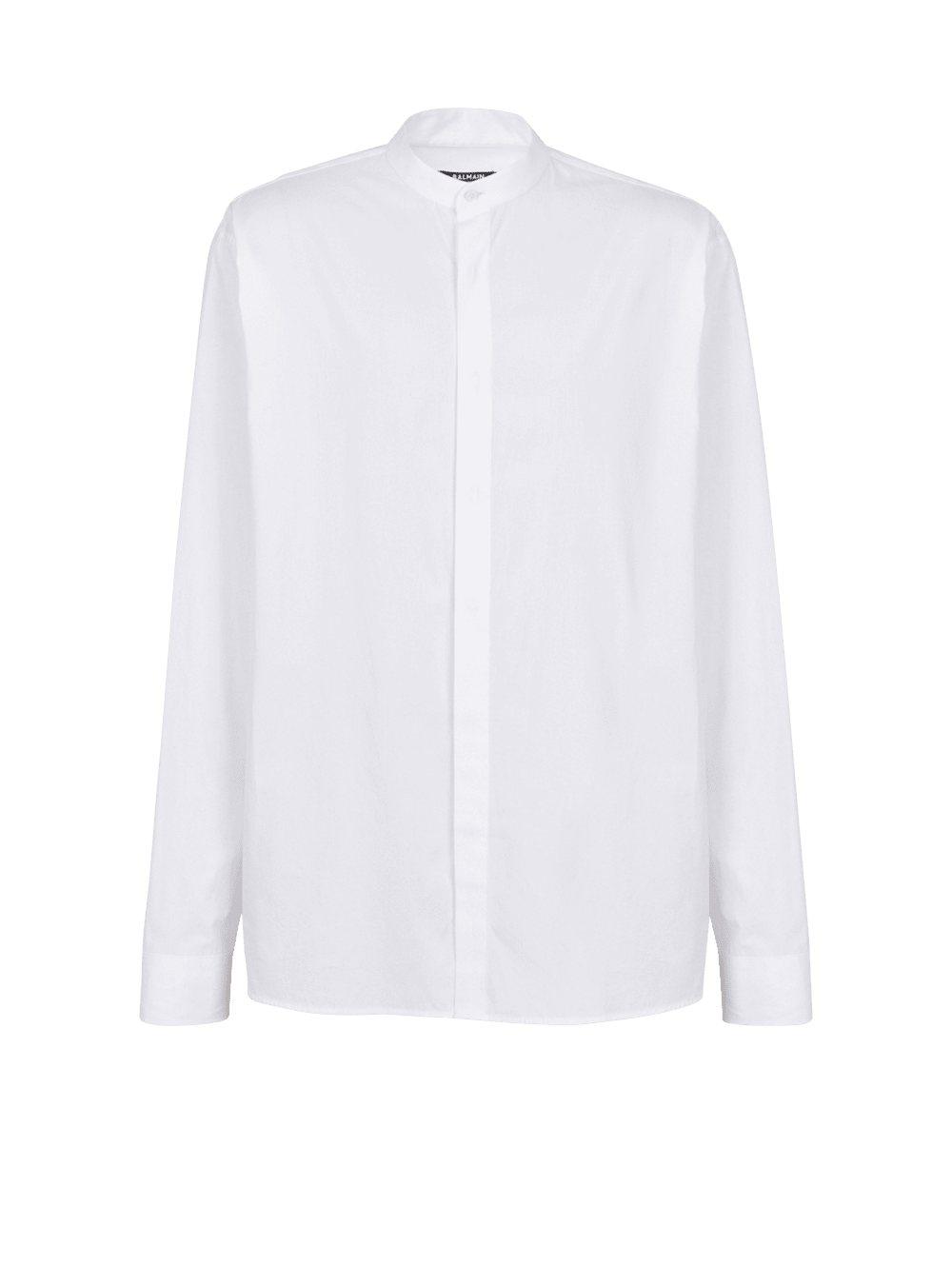 Men\'s Balmain Cotton Shirts White | USA wWHns08t