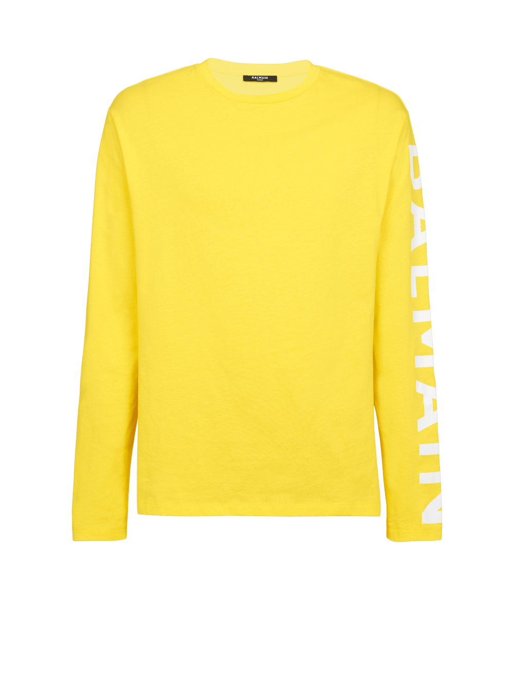 Men\'s Balmain Cotton With Logo T Shirts Yellow | USA 6fFg3vUg