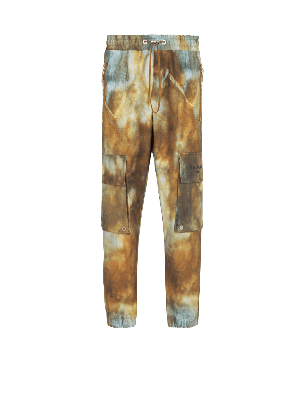 Men\'s Balmain Desert Print Cotton Cargo Trousers Multicolor | USA q8a6vQPm