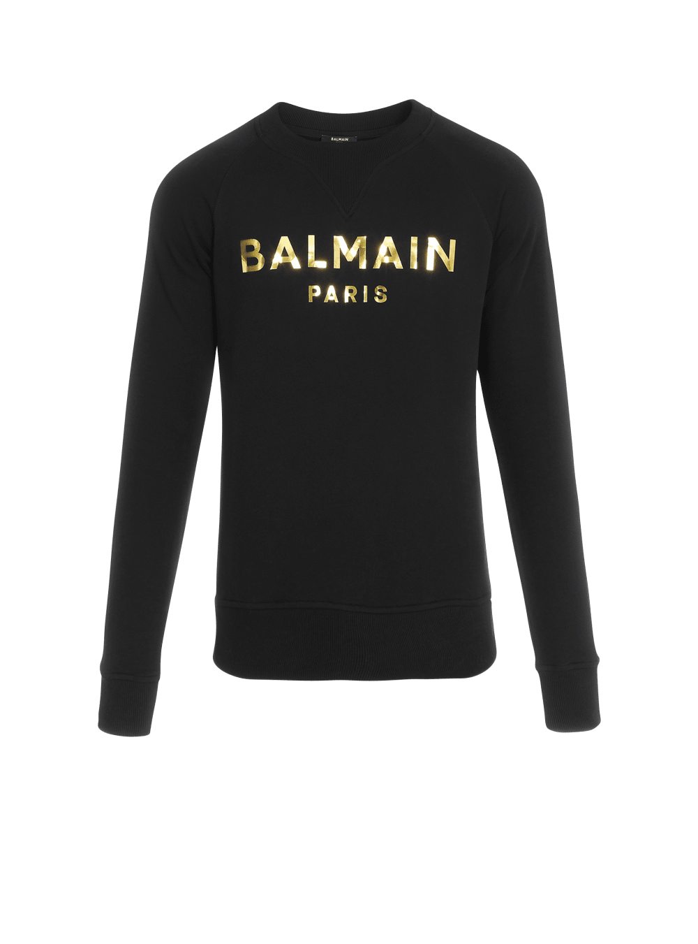 Men\'s Balmain Eco-designed Cotton With Paris Logo Print Sweatshirts Gold | USA Xwrxn3mv