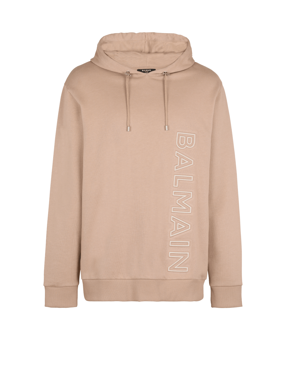 Men\'s Balmain Embossed Logo Sweatshirts Beige | USA wSt9krdr