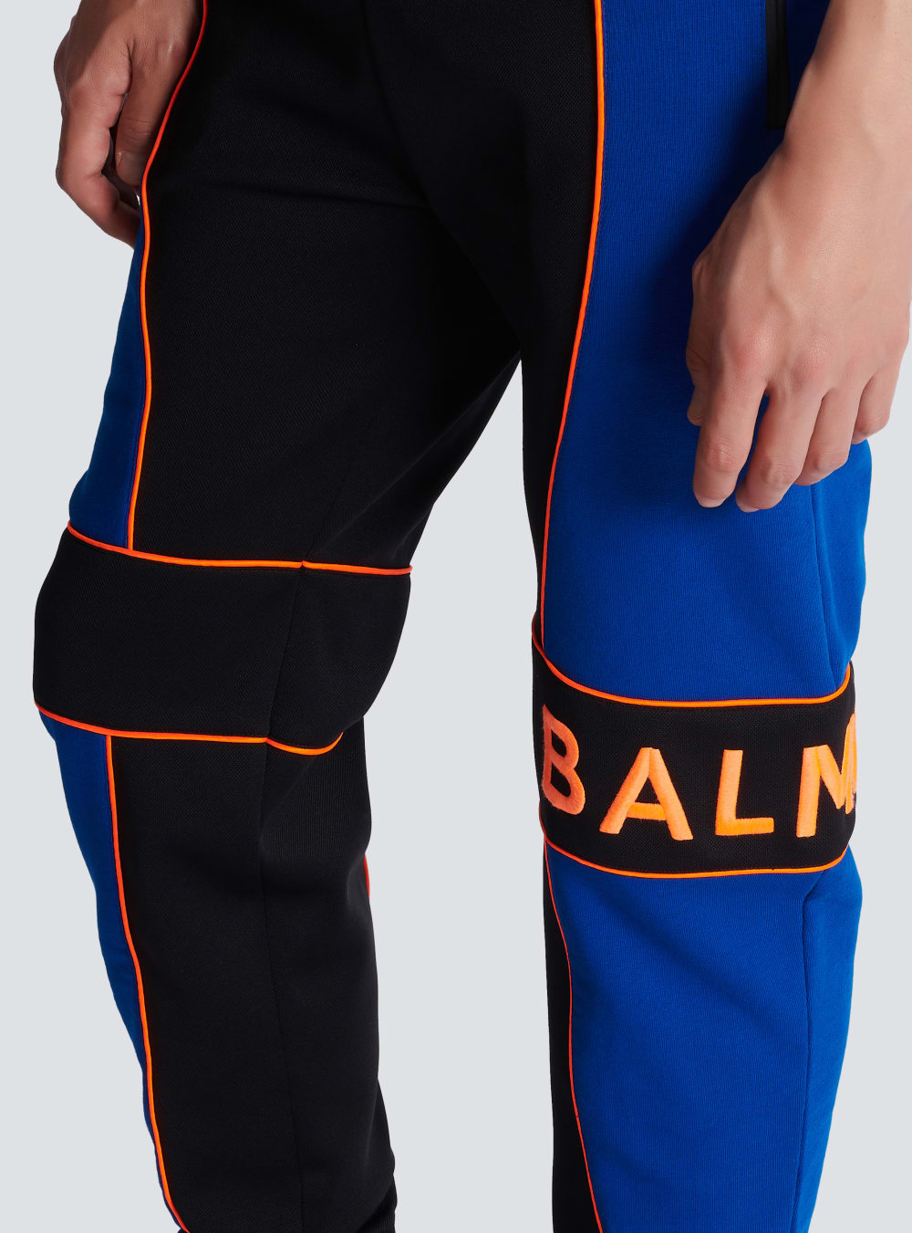 Men's Balmain Jogging With Logo Inserts Trousers Multicolor | USA Gqt4mIF8