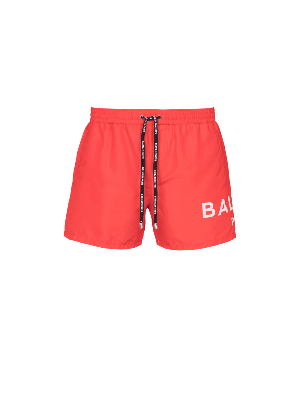 Men\'s Balmain Logo Swim Shorts Red | USA 7SJEaeE0