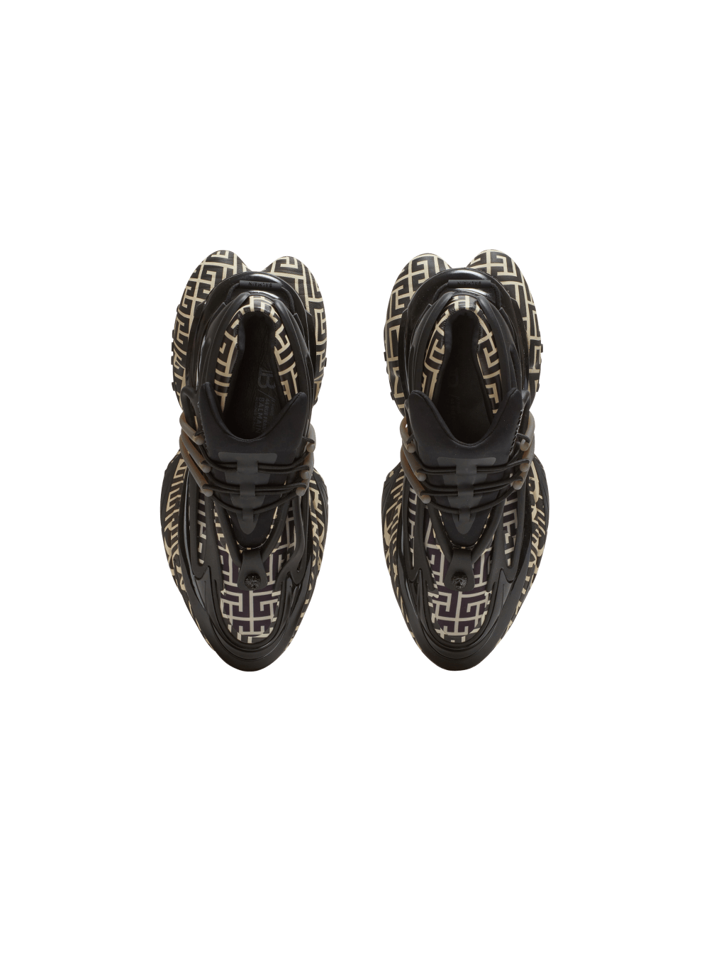 Men's Balmain Neoprene And Leather Unicorn Low-top Sneakers Black | USA XKVXlkCX