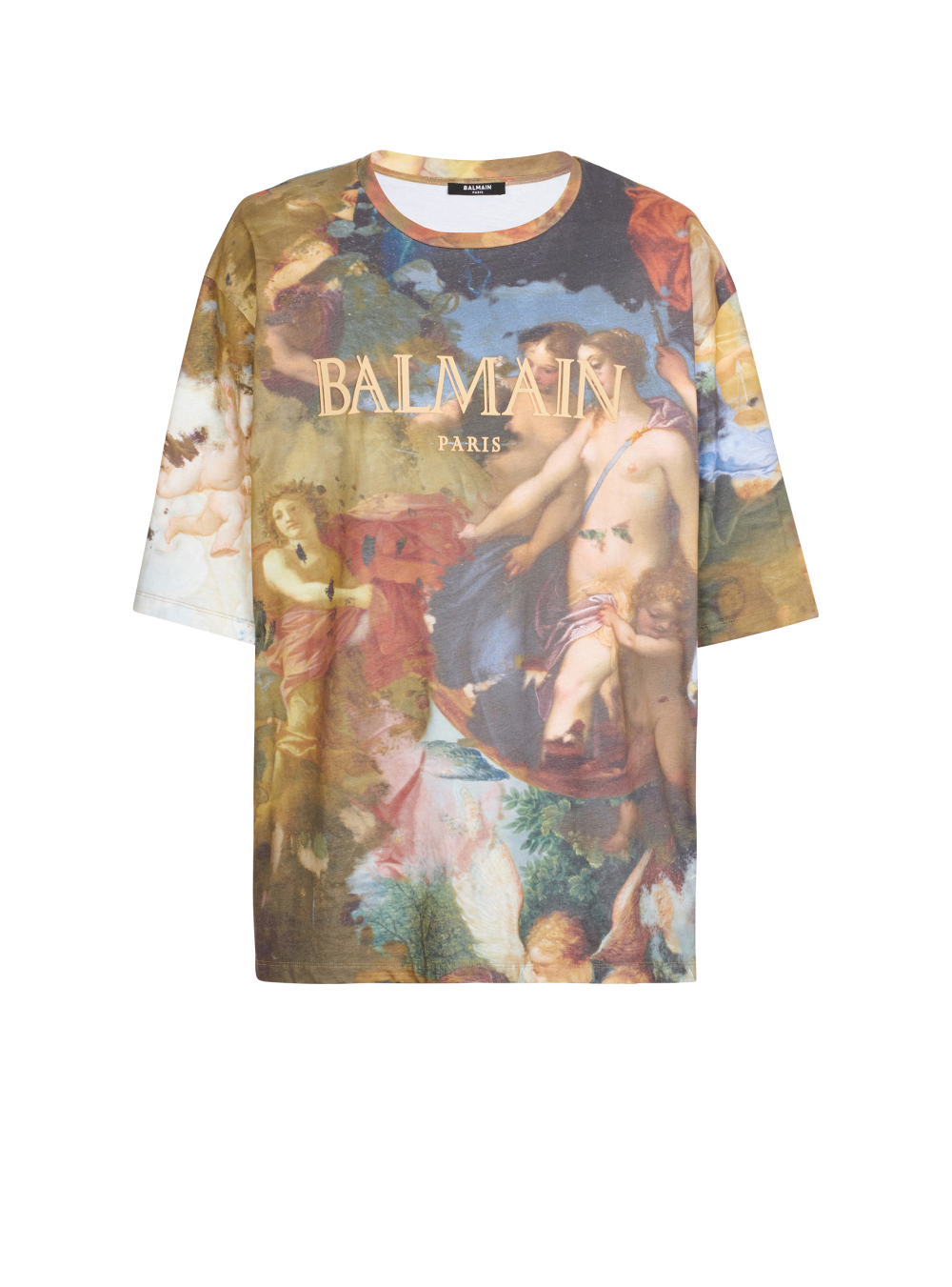 Men\'s Balmain Oversized Pastel Print T Shirts Multicolor | USA kvXi9mvG