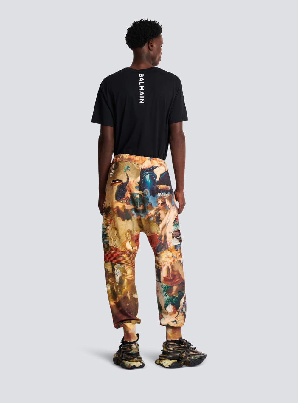 Men's Balmain Sky Print Jogging Trousers Multicolor | USA WJ4CJ3S1