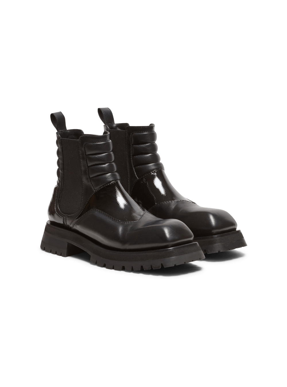 Men's Balmain Smooth Leather Army Phil Boots Black | USA crMIyfgq