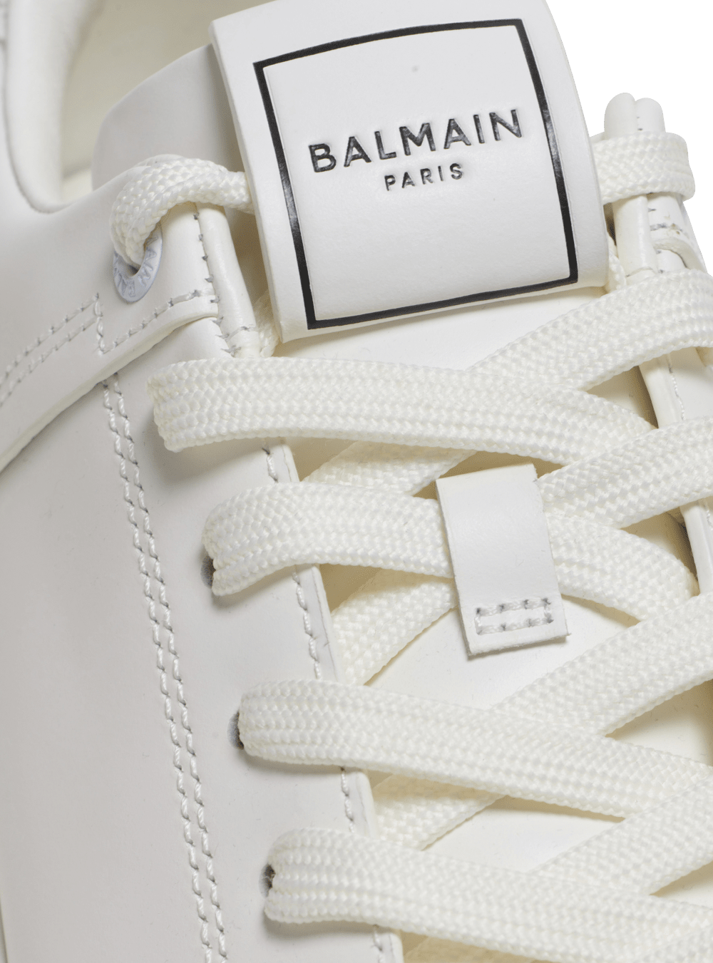 Men's Balmain Smooth Leather B-Court Sneakers White | USA S8DjY0DK