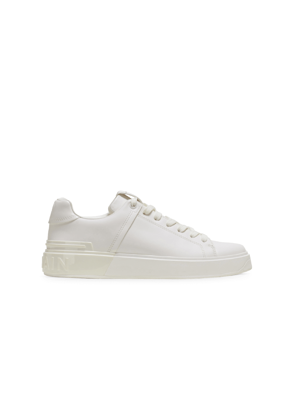 Men\'s Balmain Smooth Leather B-Court Sneakers White | USA S8DjY0DK