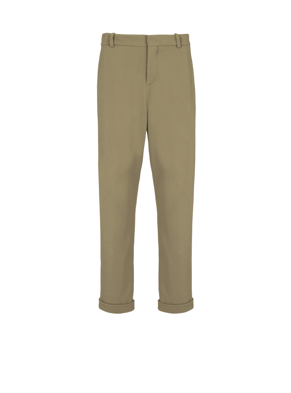 Men\'s Balmain Straight Cut Jersey Trousers Khaki | USA sgax7wJG