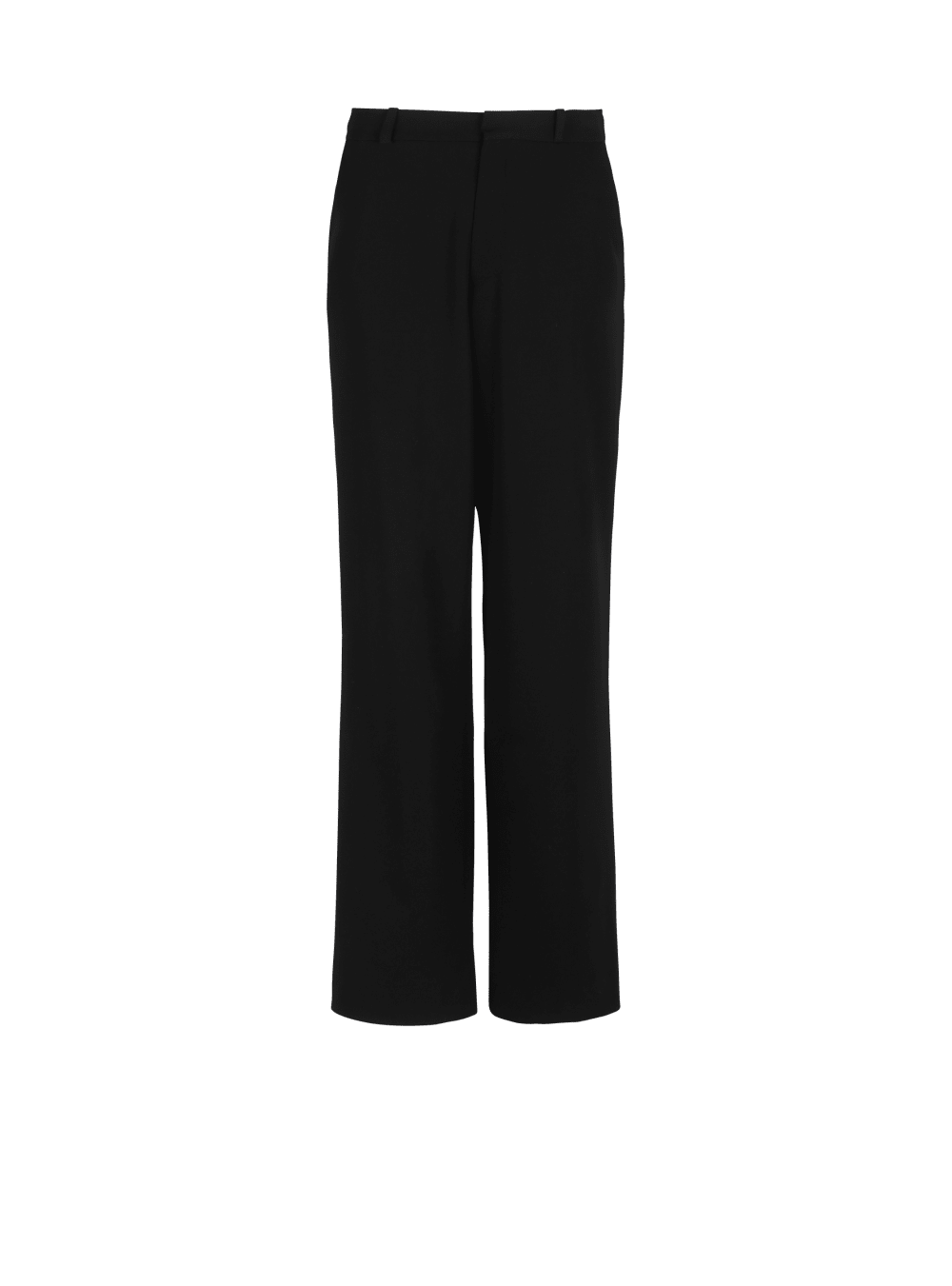 Men\'s Balmain Wide-leg Wool Trousers Black | USA dv6qrGgF