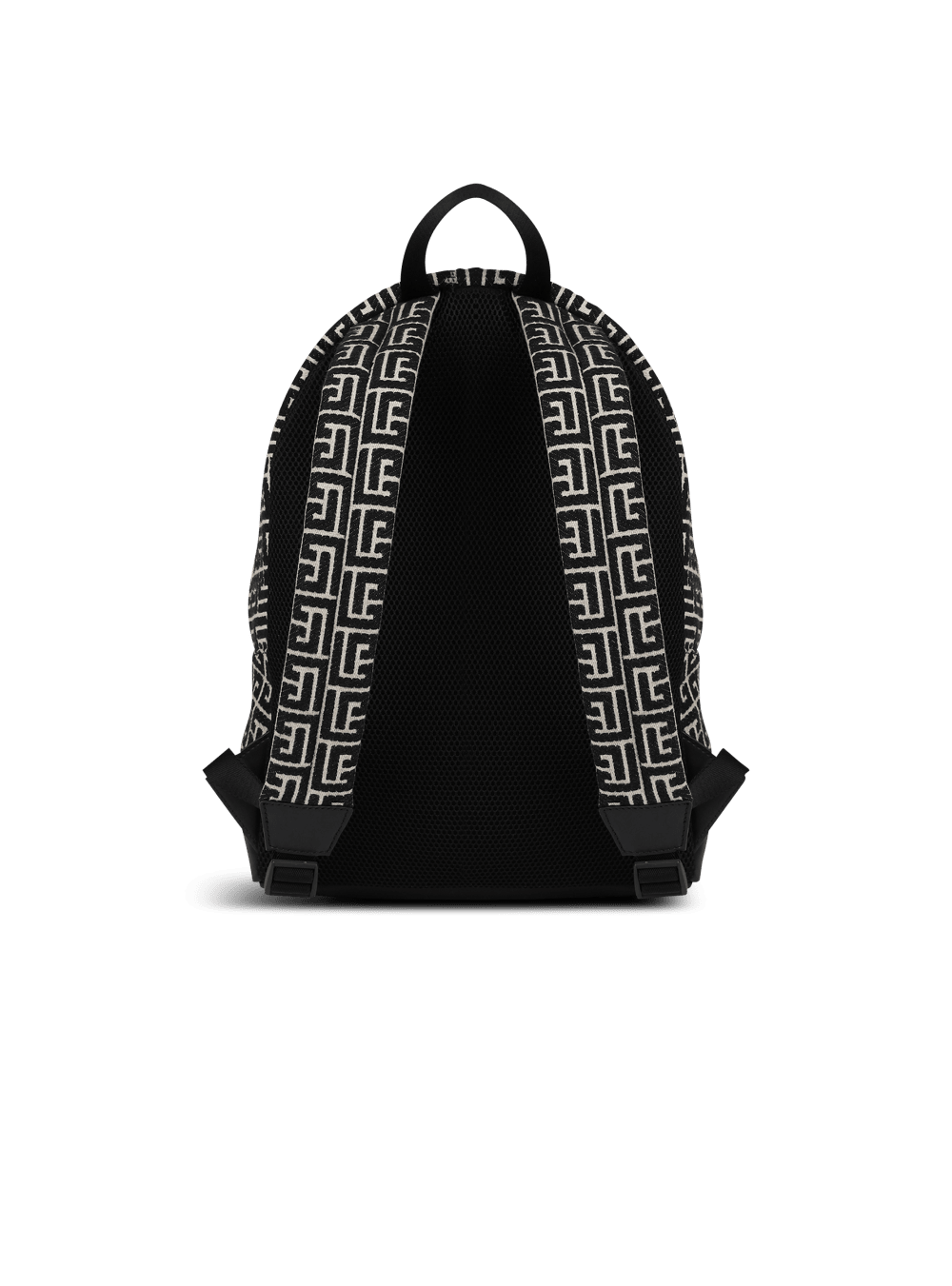 Men's Balmain With Jacquard Monogram Backpacks Black | USA c9V5qvsz