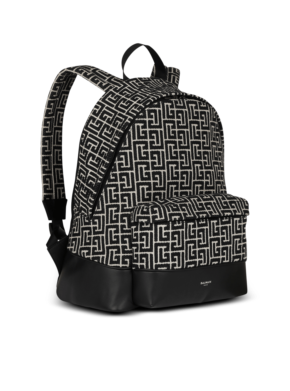 Men's Balmain With Jacquard Monogram Backpacks Black | USA c9V5qvsz