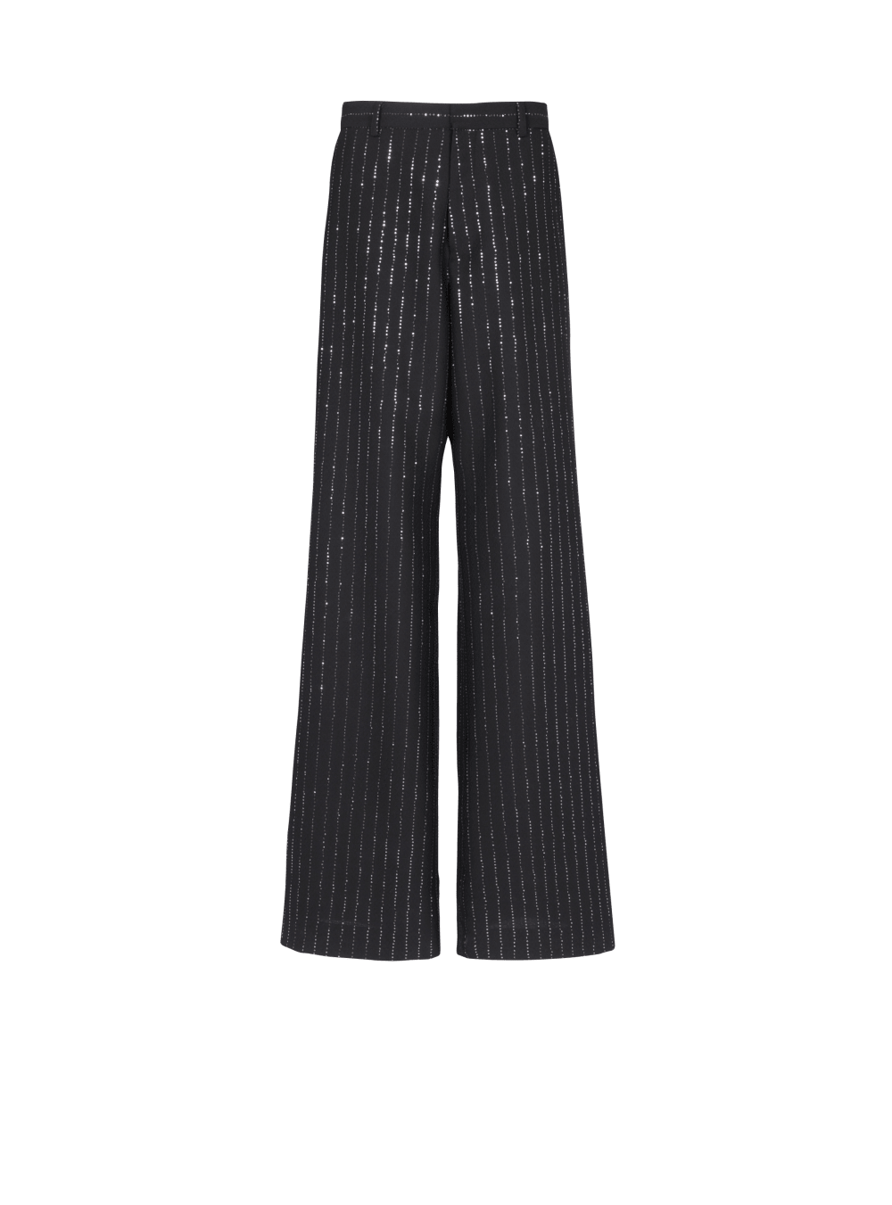 Men\'s Balmain With Sequin Stripes Trousers Black | USA 2KcDtwJl