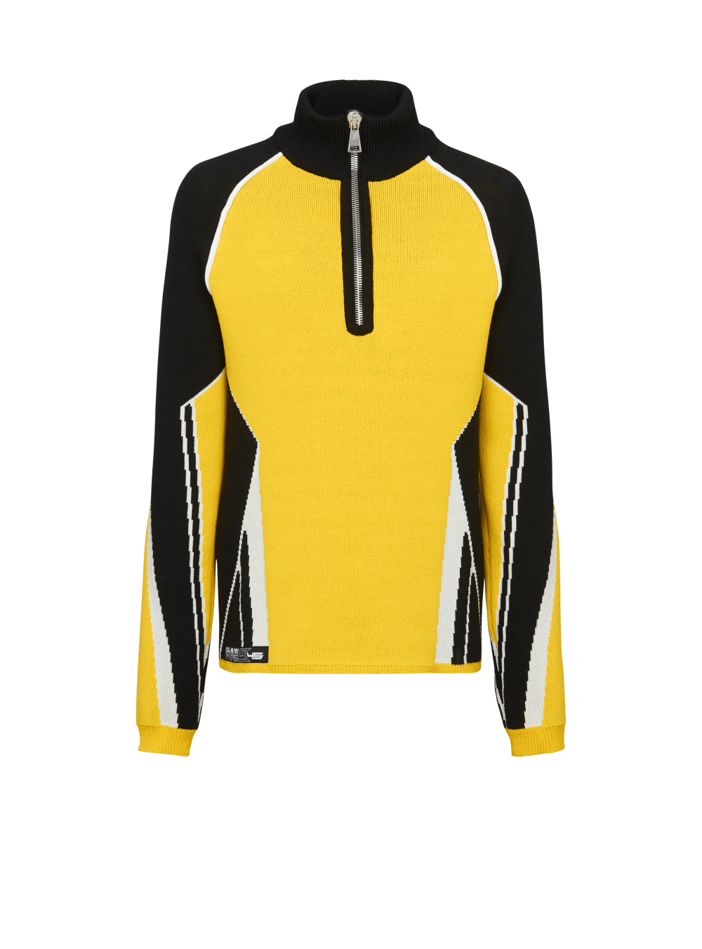 Men\'s Balmain Wool With Embroidered Logo Jumpers Yellow | USA l3yw1SDK