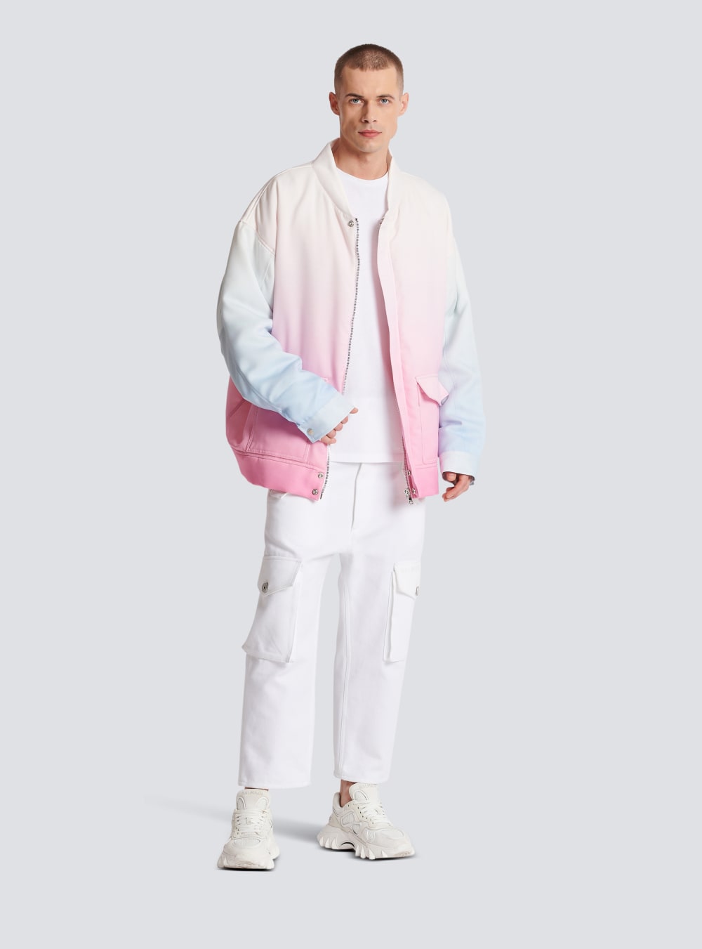 Men's Balmain X Evian-bomber Jackets Multicolor | USA VjFG2KGw