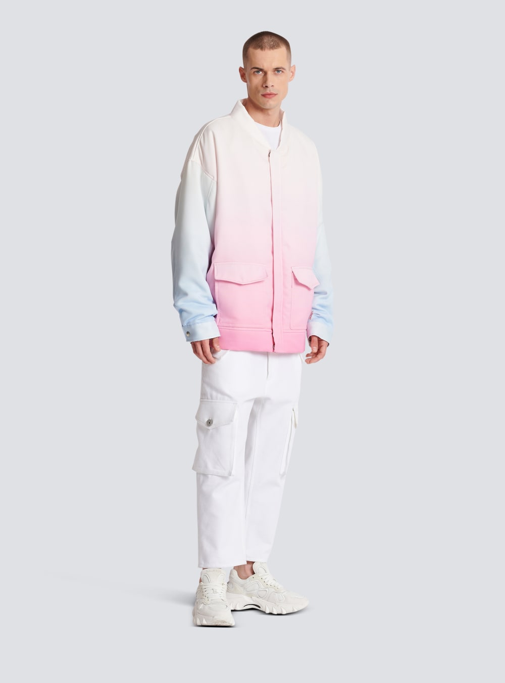 Men's Balmain X Evian-bomber Jackets Multicolor | USA VjFG2KGw