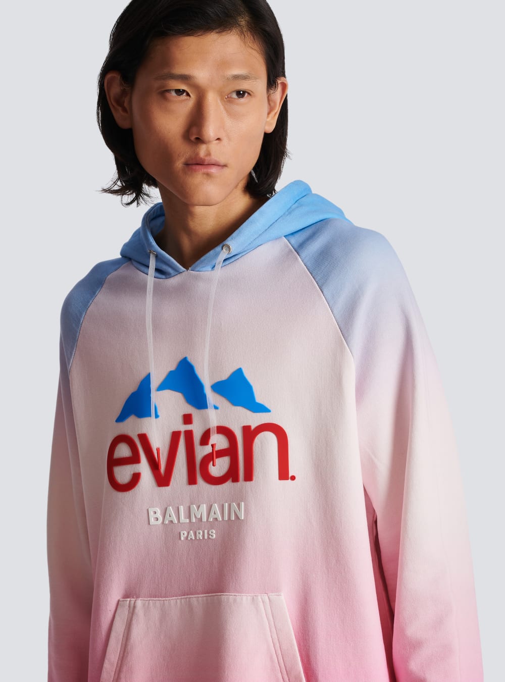 Men's Balmain X Evian-gradient Sweatshirts Multicolor | USA Q6lSCUpO