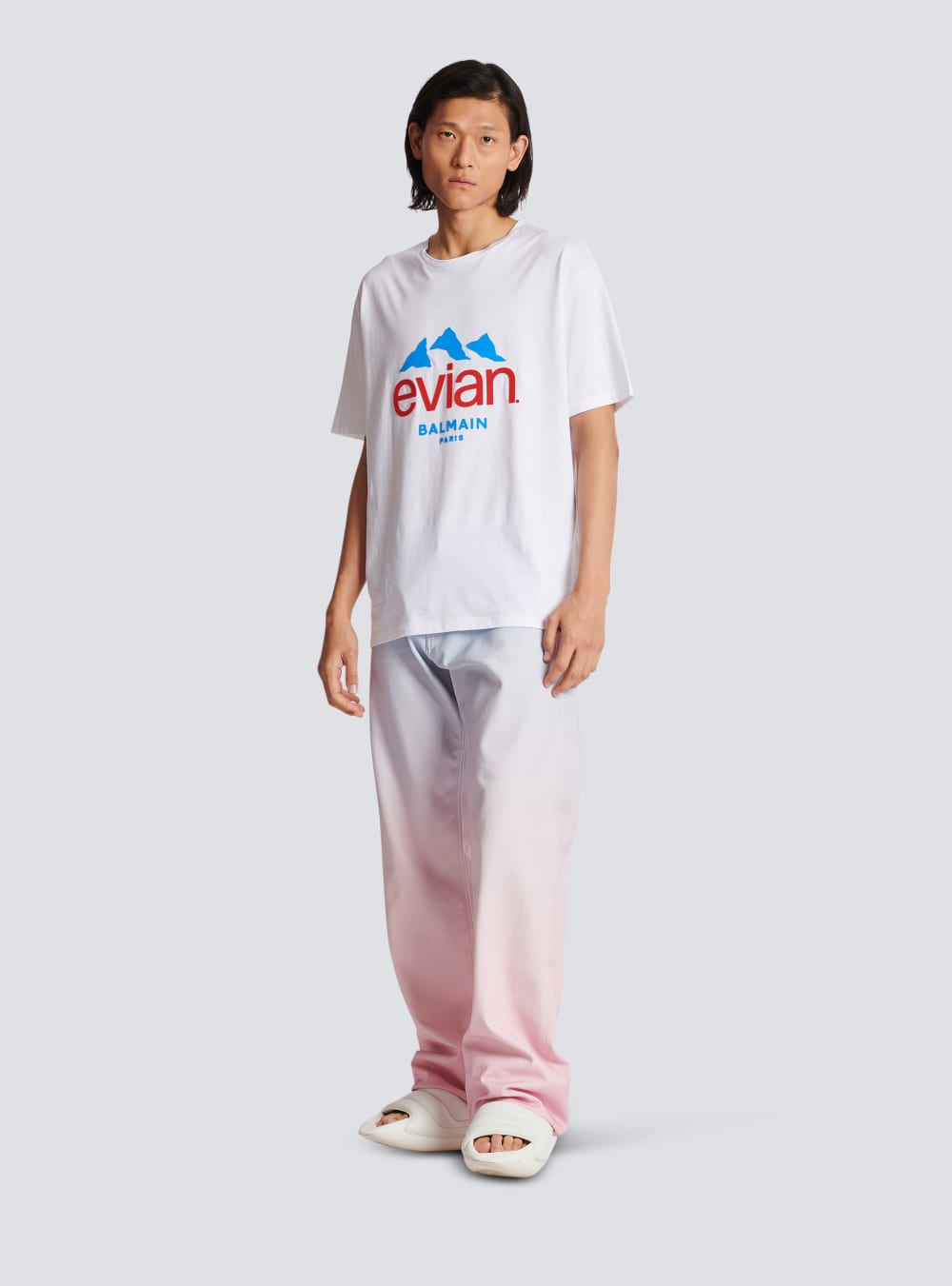 Men's Balmain X Evian-loose Jeans Multicolor | USA gUDgiPjT