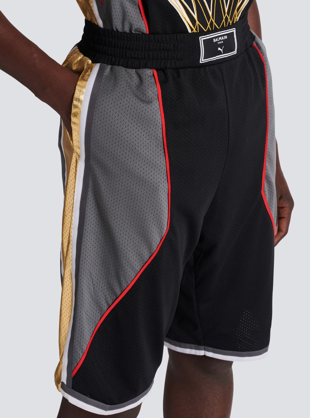 Men's Balmain X Puma-basketball Shorts Black | USA j3oETiJ0