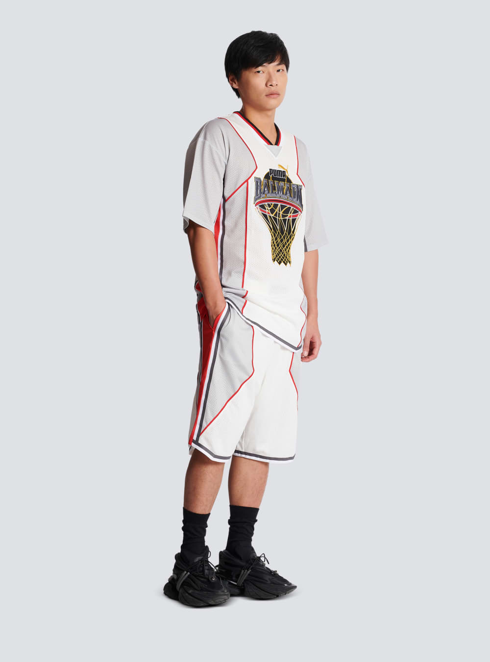 Men's Balmain X Puma-basketball Tops White | USA bsPYGHcJ