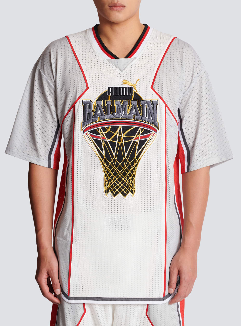 Men's Balmain X Puma-basketball Tops White | USA bsPYGHcJ