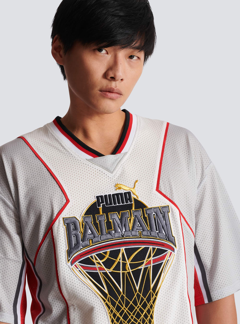 Men's Balmain X Puma-basketball Tops White | USA bsPYGHcJ